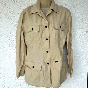 FACONNABLE Sturdy Cotton CREAM Military Jacket